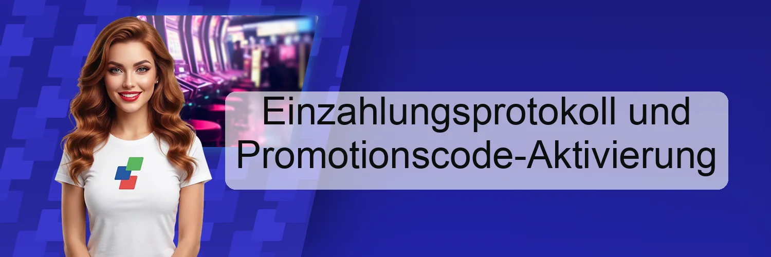 Einzahlungsprotokoll und Promotionscode-Aktivierung